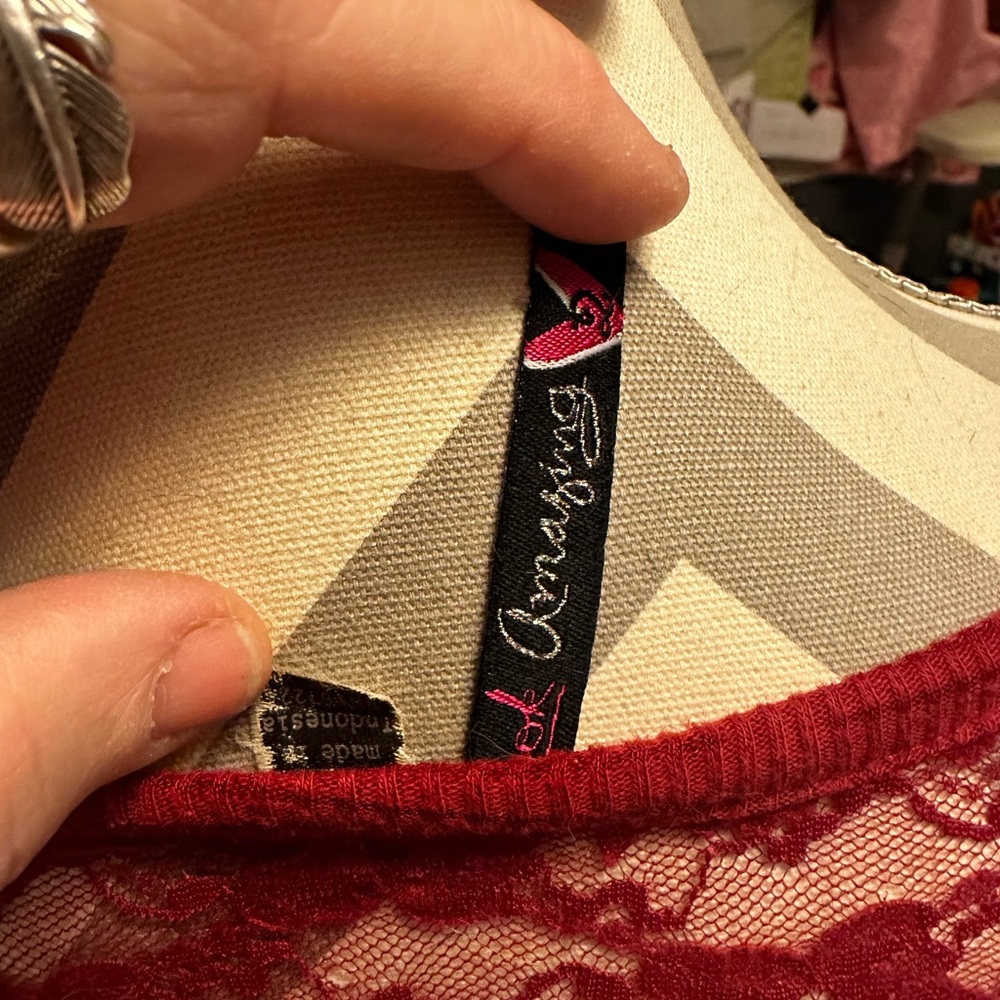 Amazing brand burgundy Womans top